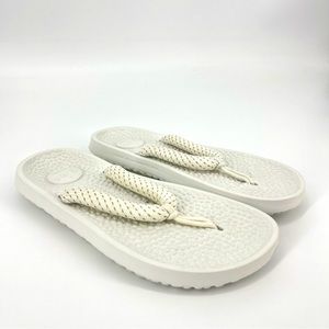 Allbirds Sugar Zeffers White Sandals Flip Flops Beach Summer Pool Size 7
